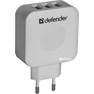 Сетевое зарядное устройство Defender UPA-30 3хUSB 5V/4А в Житомире