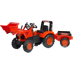 Дитячий трактор Falk 2060AM Kubota на педалях Червоний (2060AM) (3016202060145) краща модель в Житомирі