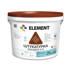 Фасадна штукатурка K15 "ELEMENT" Зерниста 25 кг краща модель в Житомирі