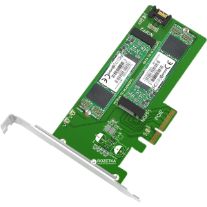Адаптер Maiwo Multi-Size PCI-E to M.2 PCIe SSD / SATA to M.2 SATA SSD (KT015) в Житомире