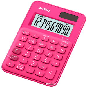 Калькулятор Casio 10 разрядный 85.5х120х19.4 (MS-7UC-RD-S-EC) ТОП в Житомире