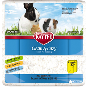 Подстилка для грызунов Kaytee Clean&Cozy White Белая Целлюлозный впитывающий 620 г (4.1 л) (071859946290) ТОП в Житомире