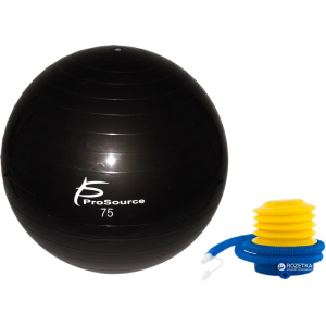 Гімнастичний м'яч ProSource Stability Exercise Ball 75 см Чорний (PS-2207-sfb-75) ТОП в Житомирі