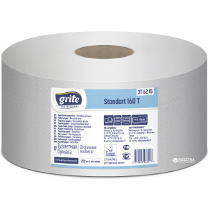Туалетная бумага Grite Standart 508 отрывов 2 слоя 12 рулонов (4770023483017) ТОП в Житомире