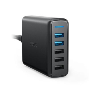 Зарядний пристрій Anker PowerPort 5 - 63W 2xQC3.0 & 3xUSB PowerIQ Black рейтинг