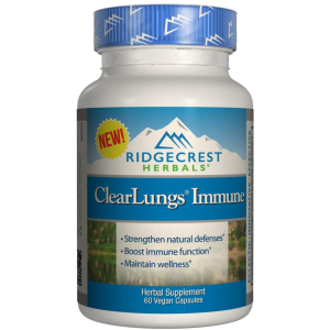 Натуральная добавка RidgeCrest Herbals Clear Lungs Immune 60 гелевых капсул (355724001391) ТОП в Житомире