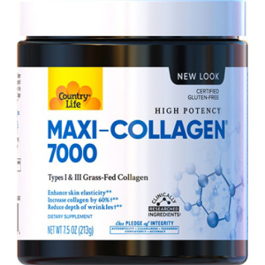 Натуральна добавка Country Life 1 та 3 Типів + Біотин Maxi Collagen 7.5 унцій (210 г) (015794050704) ТОП в Житомирі