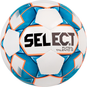 М'яч футзальний Select Futsal Talento 13 (346) Whire-Blue (5703543187140) краща модель в Житомирі