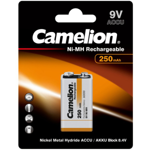 Акумулятор Camelion 6F22-1BL 250 мАг Ni-MH (NH-9V250BP1) в Житомирі