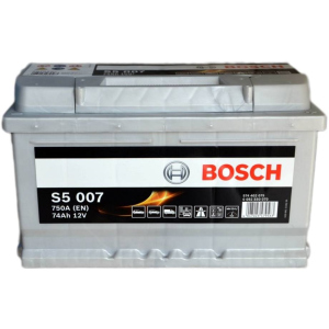 Автомобільний акумулятор Bosch 74Аh Єв (-/+) S5007 (750EN) (0 092 S50 070) ТОП в Житомирі