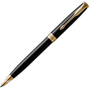 Ручка кулькова Parker Sonnet 17 Black Lacquer GT BP Чорна Чорний корпус (86 032) ТОП в Житомирі