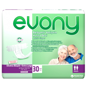 Підгузки для дорослих Evony 4 Extra Large 30 шт (8690536804092) в Житомирі