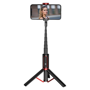 Селфи палка со штативом и Bluetooth кнопокй JOYROOM Phantom Series Tripod AB202. Black ТОП в Житомире