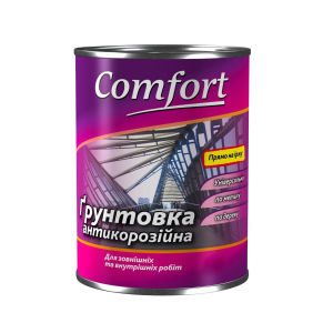 Грунтовка Polycolor "Comfort" антикорозійна ГФ-021 50 кг червоно-коричнева(000000229) краща модель в Житомирі