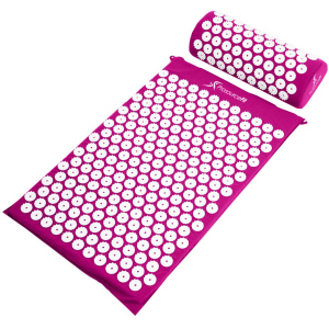 Коврик массажно-акупунктурный ProSource Acupressure Mat and Pillow Set с подушкой 64 х 40 см Фиолетовый (ps-1202-accuset-purple) лучшая модель в Житомире