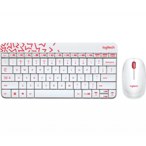 Комплект Logitech Wireless Combo MK240 Ru White (920-008212) краща модель в Житомирі