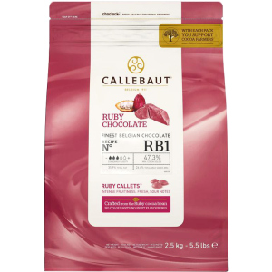 Бельгійський шоколад Callebaut Ruby - RB1 2.5 кг (5410522576856)