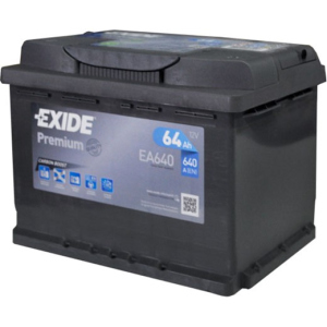 Автомобільний акумулятор Exide Premium 6СТ-64 (EA640) 64 Аг (-/+) Euro 640 А (EA640) краща модель в Житомирі