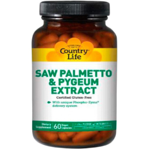 Натуральная добавка Country Life Saw Palmetto Pygeum Extract (Экстракт сереноа и коры африканской сливы) 60 капсул (015794092858) лучшая модель в Житомире