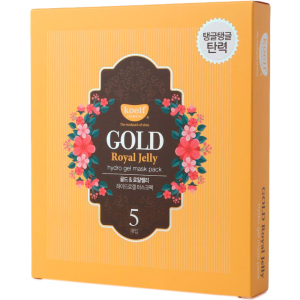 Гідрогелева маска для обличчя із золотом Koelf Gold & Royal Jelly Mask 5 х 30 г (8809239802582) краща модель в Житомирі