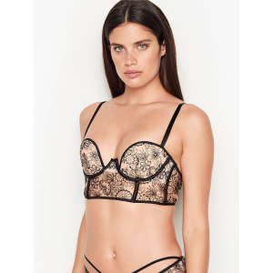 Бюстье Victoria's Secret 721458707 32C Бежевий/Чорний (1159751853) краща модель в Житомирі