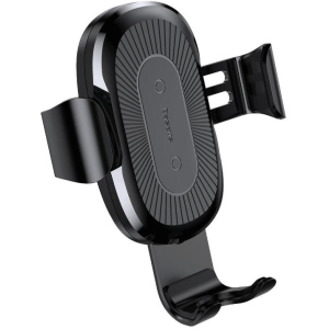 Беспроводное зарядное устройство Baseus Wireless Charger Gravity Car Mount Osculum Type Black (WXYL-A01) в Житомире