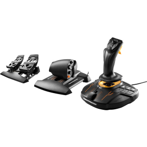 Дротовий джойстик Thrustmaster T.16000M FC Flight Pack Black/Orange (2960782) краща модель в Житомирі