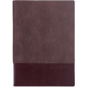 Щоденник недатований Leo Planner Velvet A5 PU 352 сторінки Коричневий (252033) в Житомирі