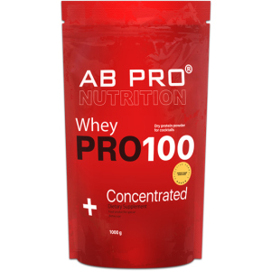 Протеин AB PRO PRO 100 Whey Concentrated 1000 г Chocolate (PRO1000ABCH39) в Житомире