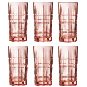 Набір склянок Luminarc Даллас Рожевий 6 х 380 мл (P9164/1) краща модель в Житомирі