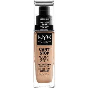 Жидкая тональная основа NYX Professional Makeup Can`t Stop Won`t Stop 24-Hour Foundation 09 Medium Olive 30 мл (800897157265) лучшая модель в Житомире