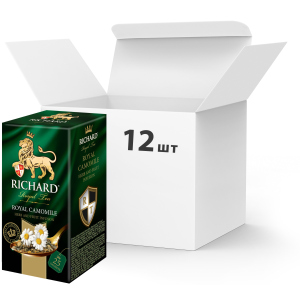 Упаковка чая фруктово-травяного Richard Royal Camomile 25 пакетиков х 12 шт (4823063703451) ТОП в Житомире