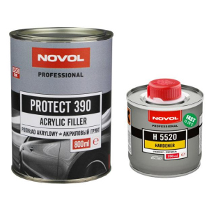 Акриловый грунт Novoll Protect 390 4+1 0.8л + отвердитель 0.2л Серый