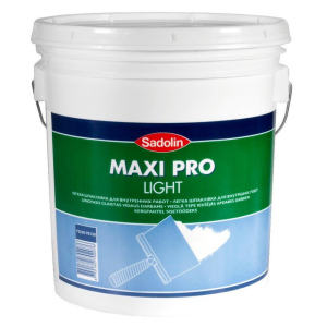 Легка шпаклівка для внутрішніх робіт Sadolin Maxi Pro Light Білий 17 л ТОП в Житомирі