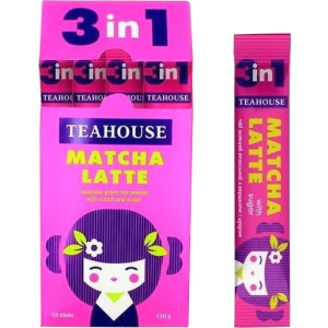 Матча латте Teahouse с сахаром 3 в 1 в стиках 10 шт x 15 г (4820209840971) лучшая модель в Житомире