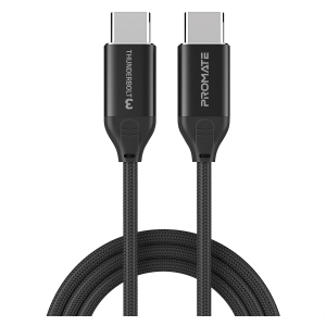 Кабель Promate ThunderLink-C20+ USB Type-C/USB Type-C 100W PD 1.5 м Black (thunderlink-c20+.black) лучшая модель в Житомире