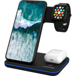 Зарядний пристрій CANYON 3in1 Wireless Charger (CNS-WCS303B)