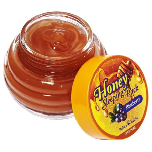 Нічна медова маска Чорниця Holika Holika Honey Sleeping Pack 90 мл (8806334333317) в Житомирі