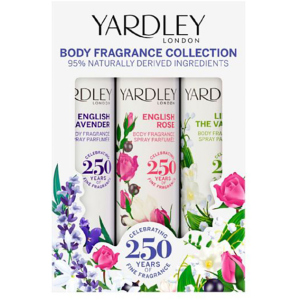 Набір для жінок Yardley Body Spray Trio 3 х 75 мл (5056179301764) в Житомирі