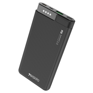 Внешний аккумулятор Power Bank Yesido, 10000 mAh, Black (YP13-black) лучшая модель в Житомире