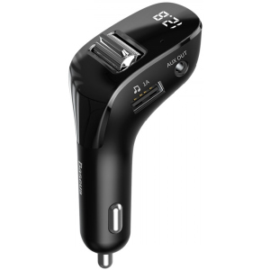 FM-трансмітер Baseus Streamer F40 Bluetooth FM Launcher 15W 2 USB (CCF40-01) краща модель в Житомирі