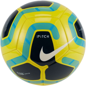 М'яч футбольний Nike Pitch Premier League Size 5 Yellow/Black (SC3569-731) надійний