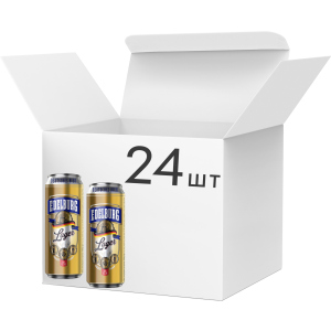 Упаковка пива Edelburg Lager світле фільтроване 5.2% 0.5 л х 24 шт (4260684190047) ТОП в Житомирі