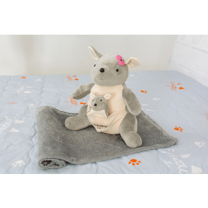 Плед дитячий MirSon №1063 Kangaroo Gray 100х160 (2200003094145) краща модель в Житомирі