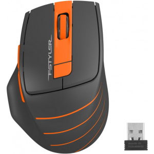 Безпровідна безшумна миша A4Tech FG30S Silent Black/Orange