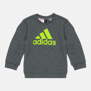 Світшот дитячий Adidas Must Haves Crew FP8935 128 см Dark Grey Heather (4062049186561) краща модель в Житомирі