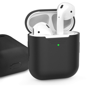 Класичний Силіконовий чохол AhaStyle для Apple AirPods Black (AHA-01020-BLK) ТОП в Житомирі