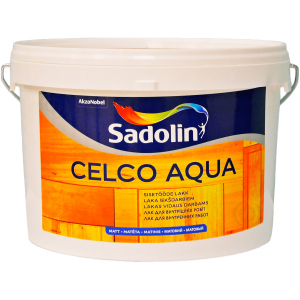 Матовий водний лак для стін та стелі Sadolin Celco Aqua 2.5 л (5072664)