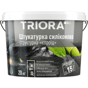 Штукатурка силиконовая TRIORA "короед" 1-1.5 мм 20 кг (4823048022393) лучшая модель в Житомире