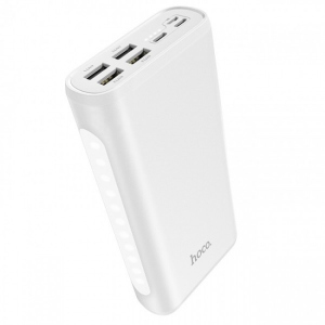 Павербанк Hoco 7в1 30000 мАч Lightning/Type-C/4хUSB/Micro USB white